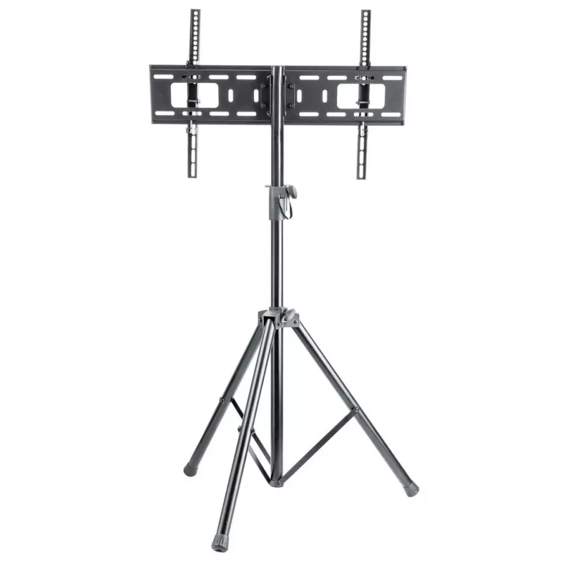 Suporte de chão tripé Manhattan para TV e monitores, montagem em suporte, para ecrãs: 37 polegadas a 65 polegadas, compatibilidade VESA: tudo entre 200x200 e 600x400mm - verifique as dimensões dos quatro orifícios de montagem na parte traseira do ecrã para garantir que encaixa, máx. 35kg, preto, LFD, suporte