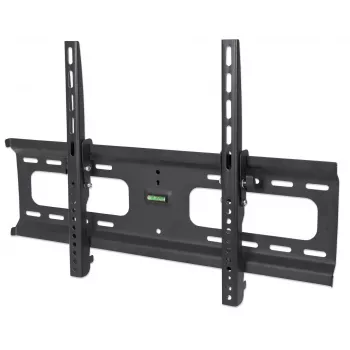 Suporte de parede Manhattan para TV e monitores (inclinável), para ecrãs de 37 polegadas a 65 polegadas, compatibilidade VESA: tudo entre 200x200 mm e 600x400 mm – verifique as dimensões dos quatro orifícios de montagem na parte traseira do ecrã para garantir que encaixa, máx. 75 kg, preto, suporte