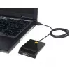 Manhattan 102049 leitor de cartões inteligentes de contacto, USB-A 2.0, 12 Mbps, cabo 1,05 m, preto, caixa em ABS