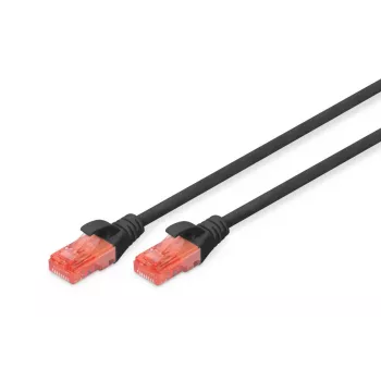 Cabo de rede Patch DIGITUS Professional - CAT6 - U/UTP - Snagless - 5m - preto