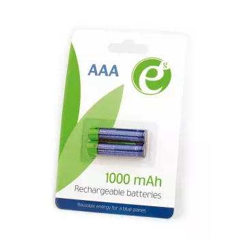 Pilhas AAA GEMBIRD Ni-MH recarregáveis 1000mAh 2 unidades