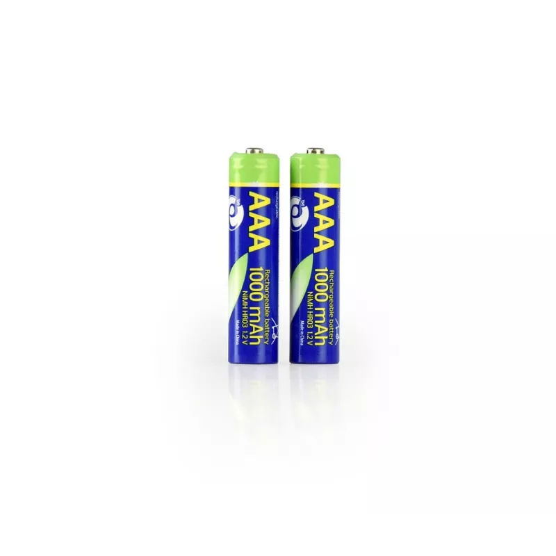 Pilhas AAA GEMBIRD Ni-MH recarregáveis 1000mAh 2 unidades
