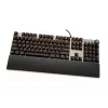 Teclado mecânico gaming com fios IBOX AURORA K-4 — QWERTY, 108 teclas, retroiluminação LED ajustável, à prova de água, USB, cabo 1,6 m
