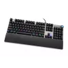 Teclado mecânico gaming com fios IBOX AURORA K-4 — QWERTY, 108 teclas, retroiluminação LED ajustável, à prova de água, USB, cabo 1,6 m