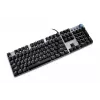 Teclado mecânico gaming com fios IBOX AURORA K-4 — QWERTY, 108 teclas, retroiluminação LED ajustável, à prova de água, USB, cabo 1,6 m