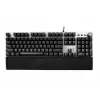 Teclado mecânico gaming com fios IBOX AURORA K-4 — QWERTY, 108 teclas, retroiluminação LED ajustável, à prova de água, USB, cabo 1,6 m