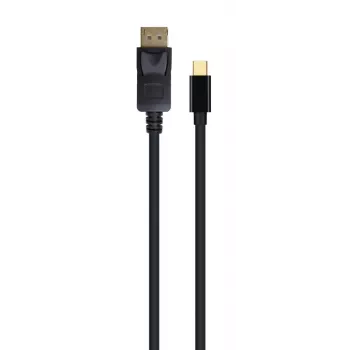 Cabo de interface digital GEMBIRD Mini DisplayPort para DisplayPort 2,0 m - Preto