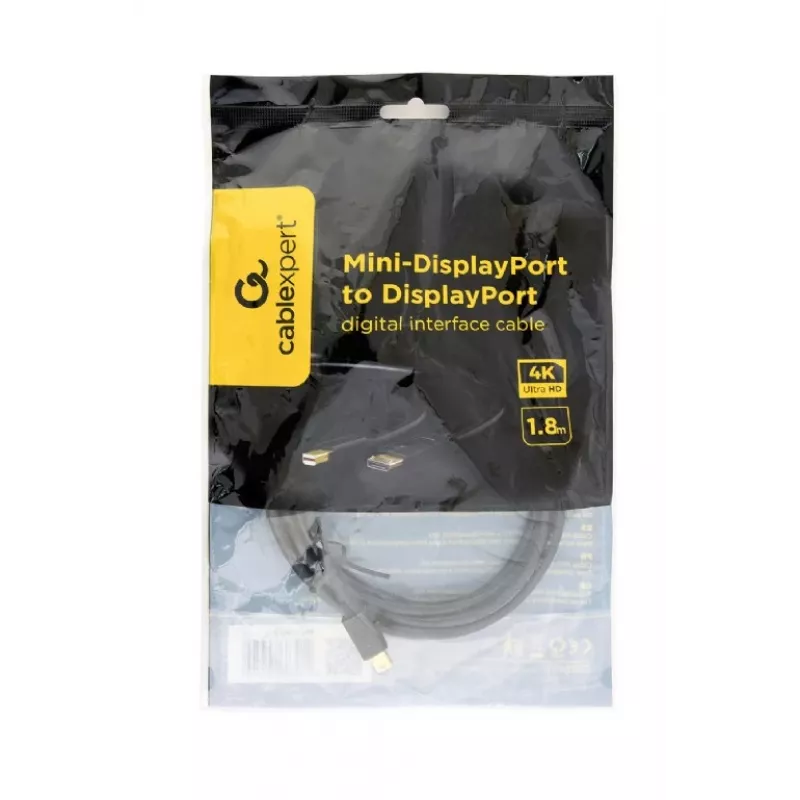 Gembird Cablexpert CCP-mDP2-6 cabo de Mini DisplayPort para DisplayPort, 1,8 m, preto