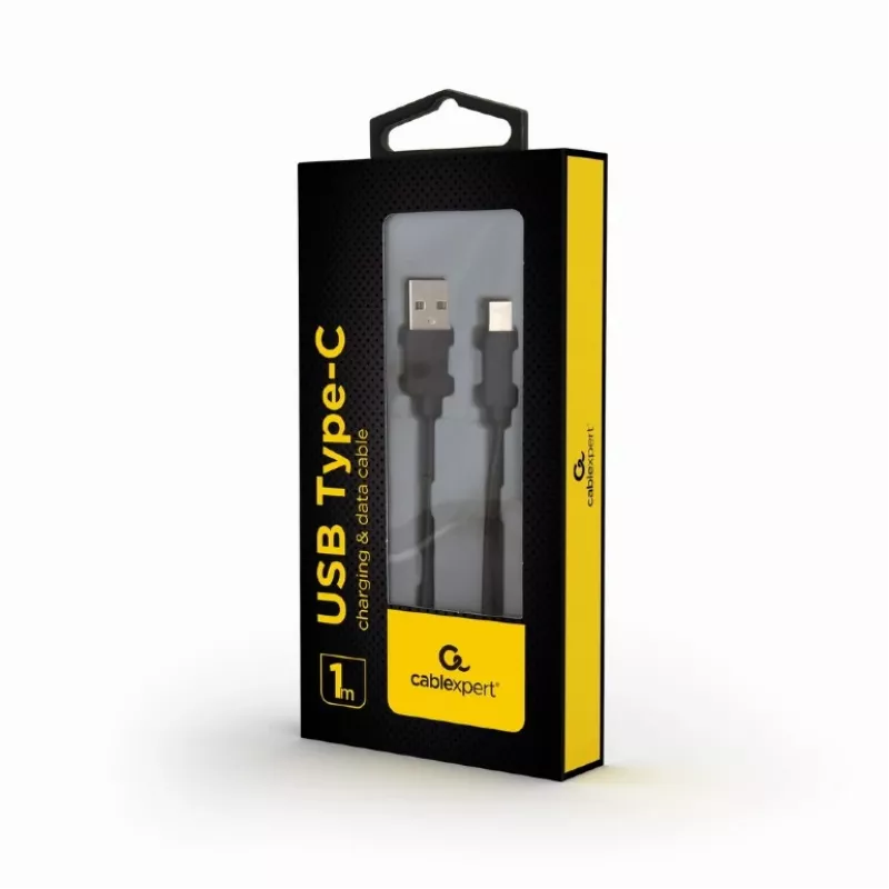 Cabo de carregamento e dados GEMBIRD USB-A 2.0 para Type-C 1 m