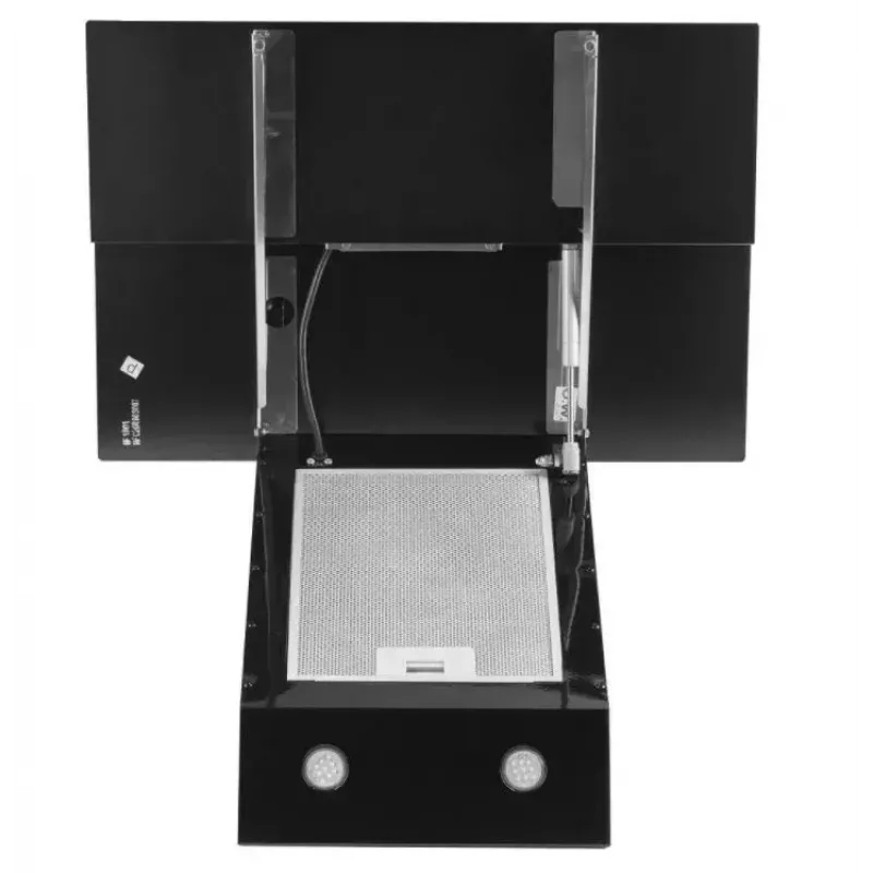 Exaustor WK-4 Balance eco 60 preto, filtro de carvão, nível de ruído: baixo