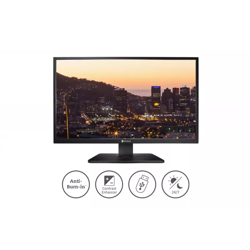 Monitor de vigilância AG Neovo SC-32E 31,5 polegadas (80 cm) LED 1920×1080, 350 cd/m², HDMI, DVI, VGA, BNC, VESA