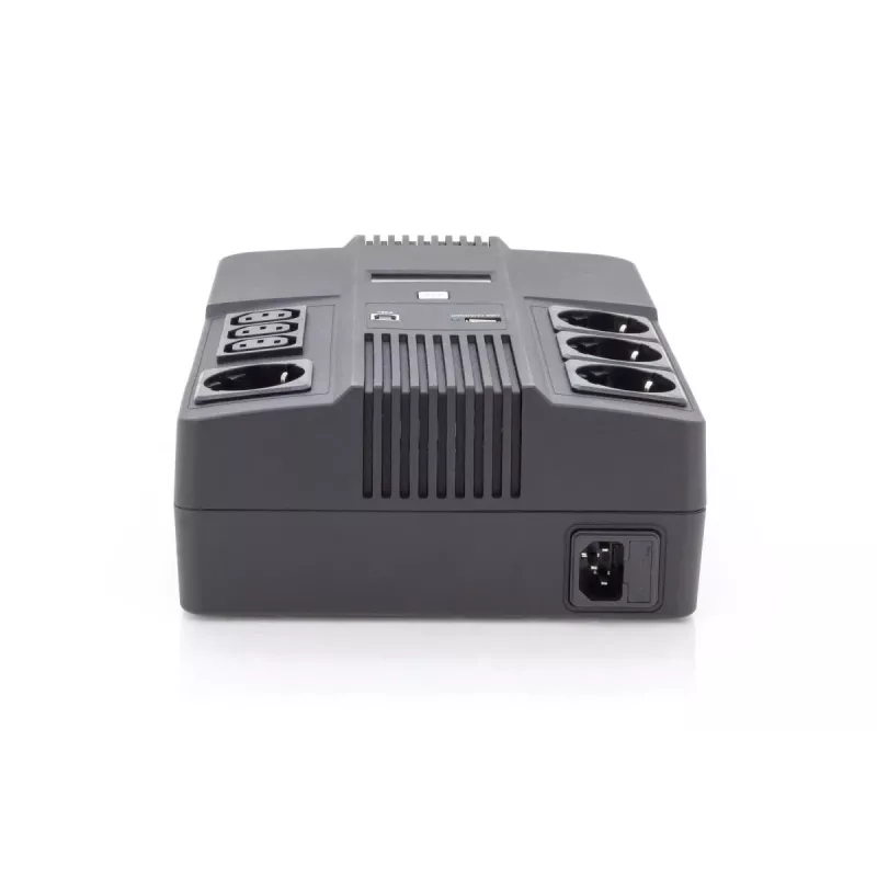 UPS ALLINONE DIGITUS 600VA/360W LED 12V 7AH 4XCEE 7/7 3XIEC C13 USB RJ45