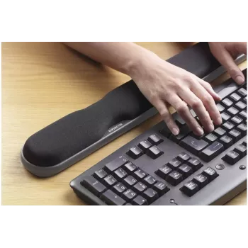 Apoio de pulso Kensington ajustável em altura de gel para teclado preto