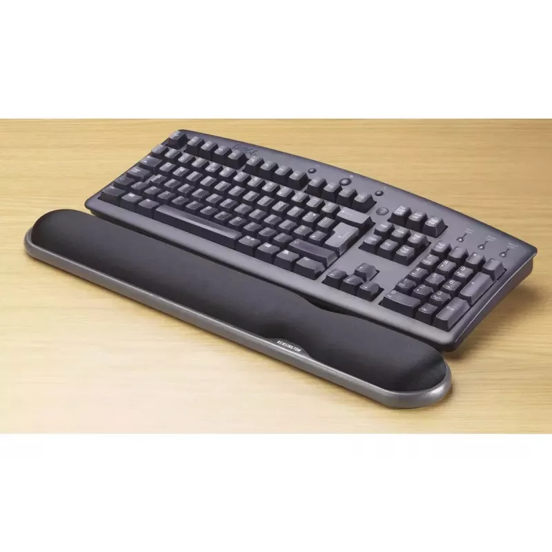 Apoio de pulso Kensington ajustável em altura de gel para teclado preto