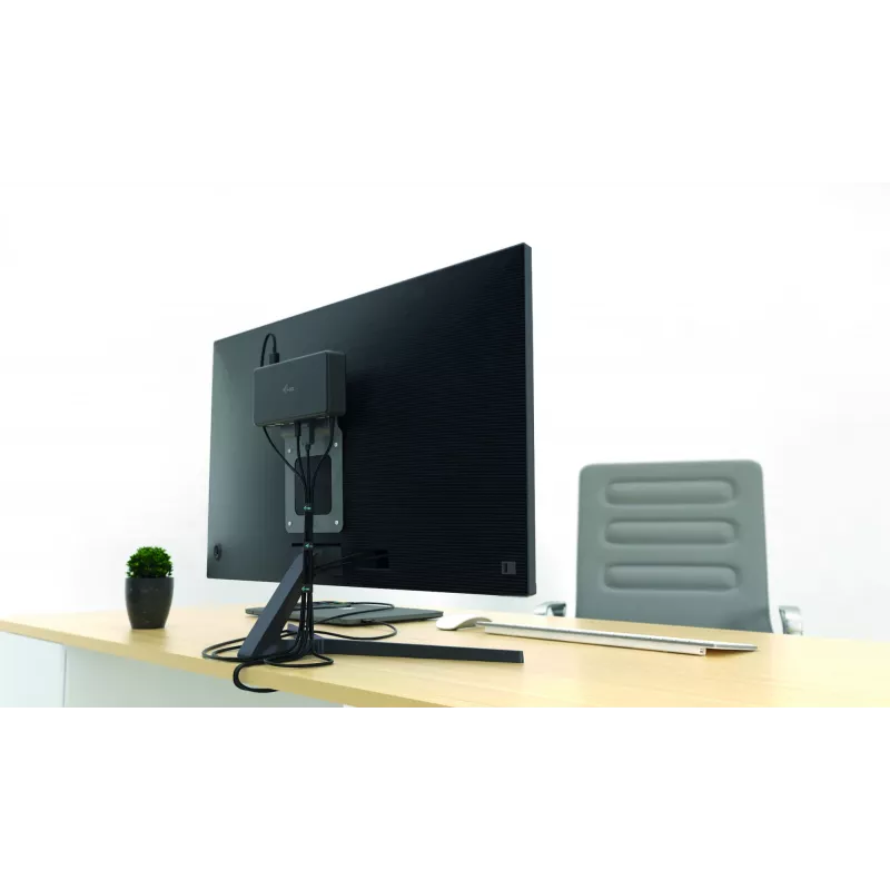 Suporte para docking station i-tec, para monitores com suporte VESA