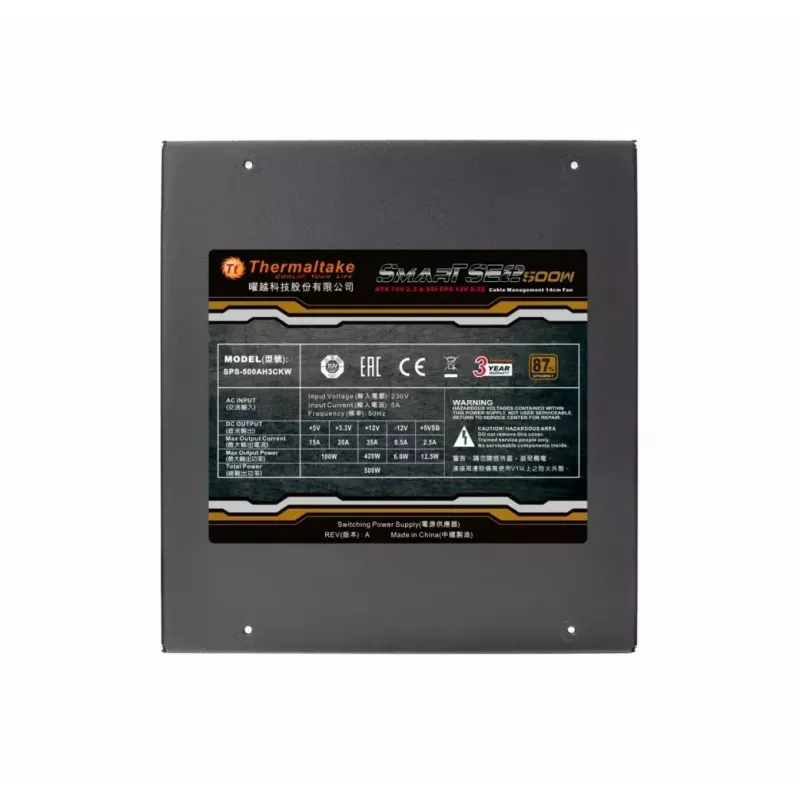 Fonte de alimentação – Smart SE2 500W modular (aprox. 87% de eficiência, single rail)
