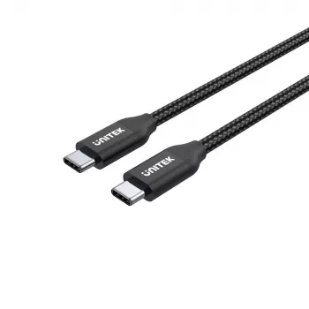 Cabo USB-C para USB-C Unitek C14059BK – 2 m, 5 A, 20 V, 480 Mbit/s, preto