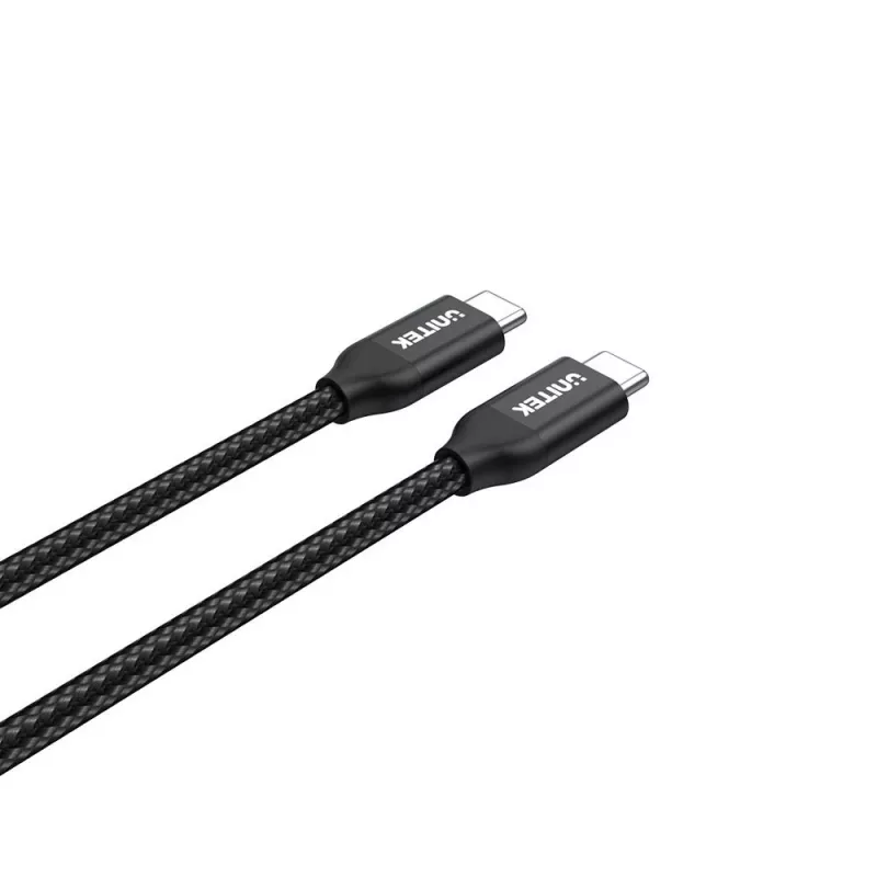 Cabo USB-C para USB-C Unitek C14059BK – 2 m, 5 A, 20 V, 480 Mbit/s, preto
