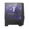 MSI MAG FORGE 100M caixa gaming midi-tower 'preta, 2 ventoinhas RGB PWM de 120mm, 1 ventoinha de 120mm, hub RGB 1-6, painel de vidro temperado, ATX, mATX, mini-ITX'