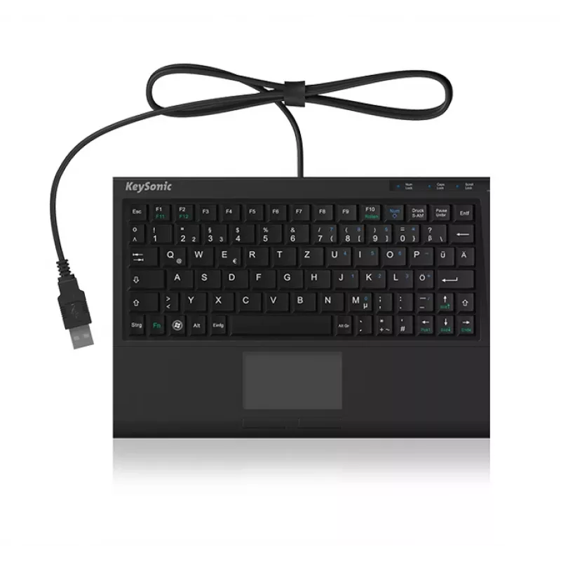 KeySonic ACK-3410 (US) teclado escritório USB US-inglês preto