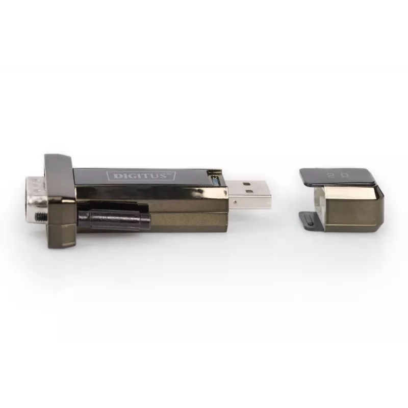 DIGITUS conversor USB 2.0 para série, DSUB 9M incl. cabo USB A 80cm