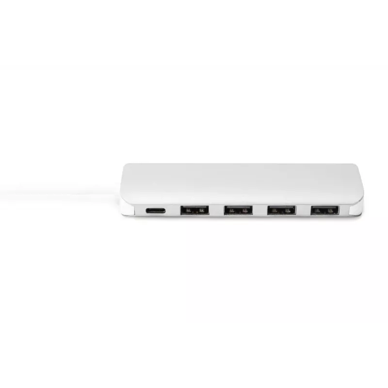 DIGITUS hub USB-C 4 portas PD 4x USB 3.0, 1x carregamento PD, cinzento