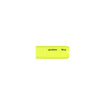 Pen USB GOODRAM UME2 16 GB, USB 2.0 Type-A, amarelo, 51 × 21 mm
