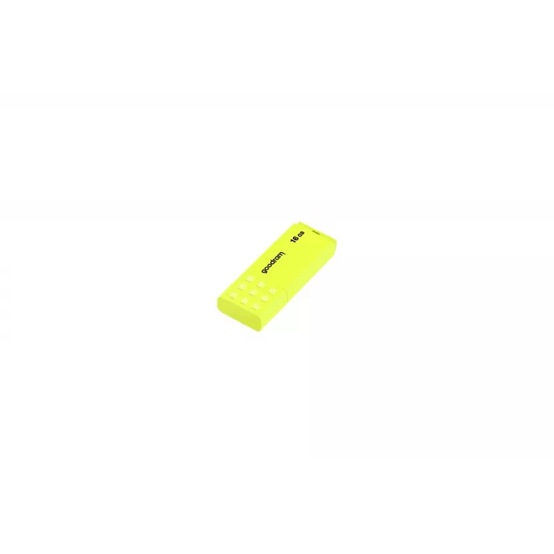 Pen USB GOODRAM UME2 16 GB, USB 2.0 Type-A, amarelo, 51 × 21 mm
