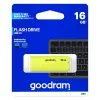 Pen USB GOODRAM UME2 16 GB, USB 2.0 Type-A, amarelo, 51 × 21 mm