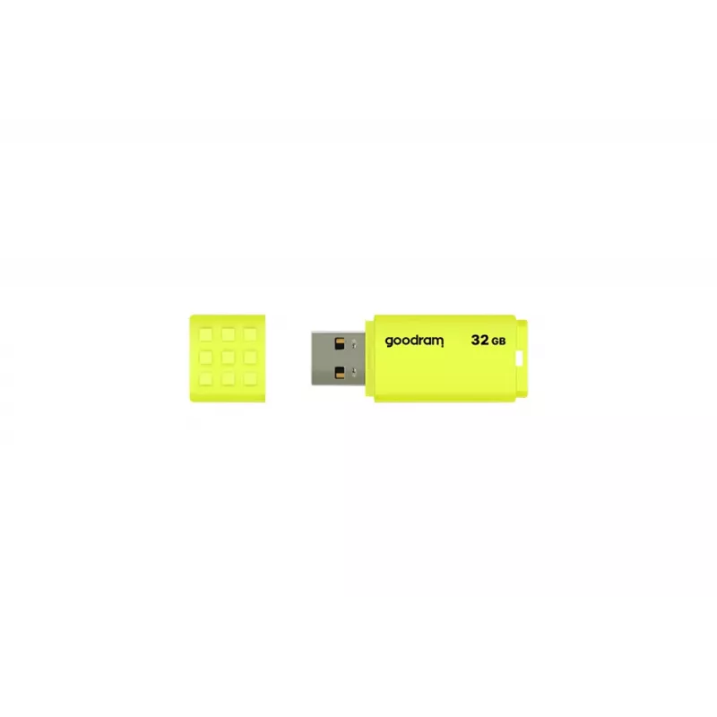 Pen USB GOODRAM UME2 32 GB USB Type-A 2.0, leitura 20 MB/s, escrita 5 MB/s, amarelo