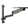 Suporte de parede DIGITUS para posto de trabalho sentado/em pé, individual, preto, carga máx.: 1-8 kg, tamanho máx. de ecrã: 17-32 polegadas