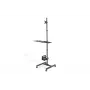 Posto de trabalho móvel DIGITUS (suporte de monitor, suporte de PC) carga máx. 8 kg, ecrã de 32 polegadas – preto