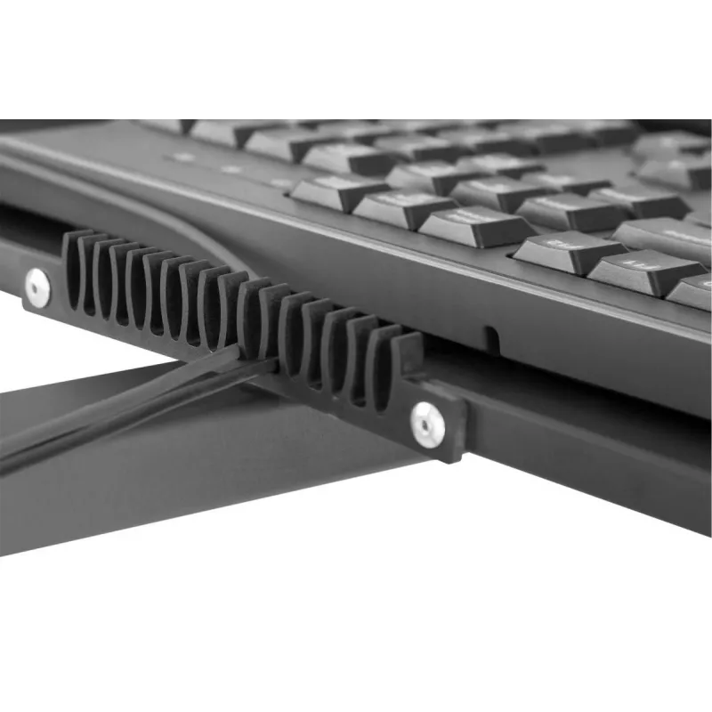 Posto de trabalho móvel DIGITUS (suporte de monitor, suporte de PC) carga máx. 8 kg, ecrã de 32 polegadas – preto