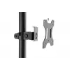 Posto de trabalho móvel DIGITUS (suporte de monitor, suporte de PC) carga máx. 8 kg, ecrã de 32 polegadas – preto