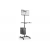 Posto de trabalho móvel DIGITUS (suporte de monitor, suporte de PC) carga máx. 8 kg, ecrã de 32 polegadas – preto