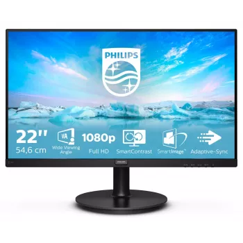 Monitor de computador Philips V Line 221V8A/00 54,6 cm (21,5 polegadas) 1920 x 1080 píxeis Full HD LED preto