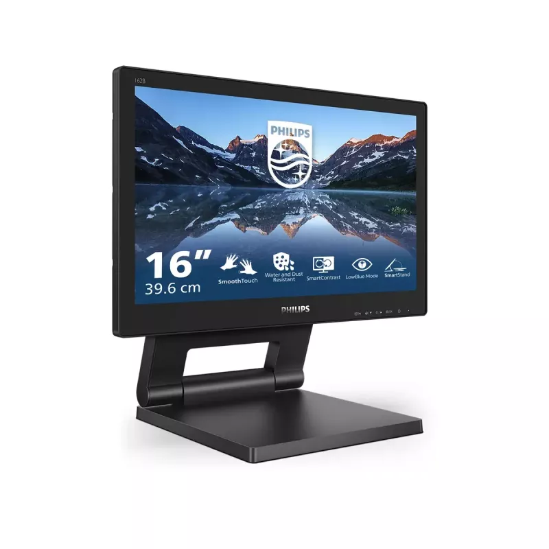 Monitor de computador Philips 162B9T/00 39,6 cm (15,6 polegadas) 1366 x 768 píxeis HD LCD ecrã tátil preto