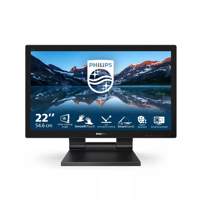 Monitor de computador Philips 162B9T/00 39,6 cm (15,6 polegadas) 1366 x 768 píxeis HD LCD ecrã tátil preto