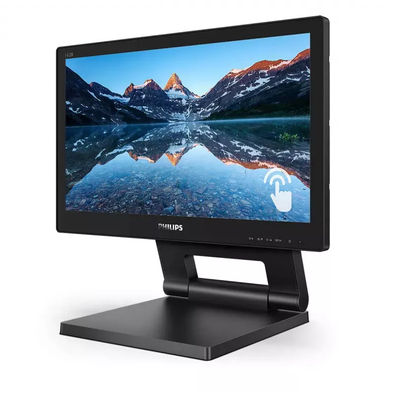 Monitor de computador Philips 162B9T/00 39,6 cm (15,6 polegadas) 1366 x 768 píxeis HD LCD ecrã tátil preto