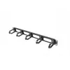 Painel de gestão de cabos LANBERG AK-1205-B, 1U metal, 19 polegadas (482,6 mm) de largura, 80 mm de profundidade, preto