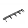 Painel de gestão de cabos LANBERG AK-1202-B, 1U, 19 polegadas (482,6 mm) de largura, profundidade 78,7 mm, preto