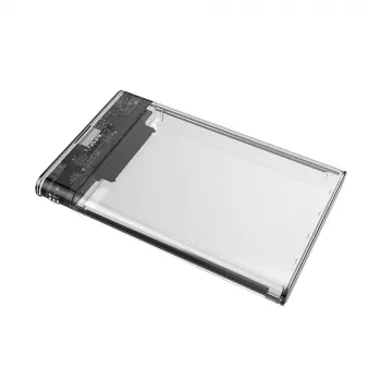 Caixa para HDD/SSD Unitek S1103A transparente para unidades SATA III de 2,5 polegadas, USB 3.1 Gen 1 (Micro-USB B)