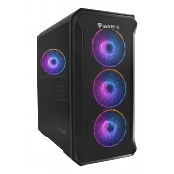 GENESIS Irid 503 ARGB Micro Tower preto, transparente