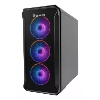 GENESIS Irid 503 ARGB Micro Tower preto, transparente