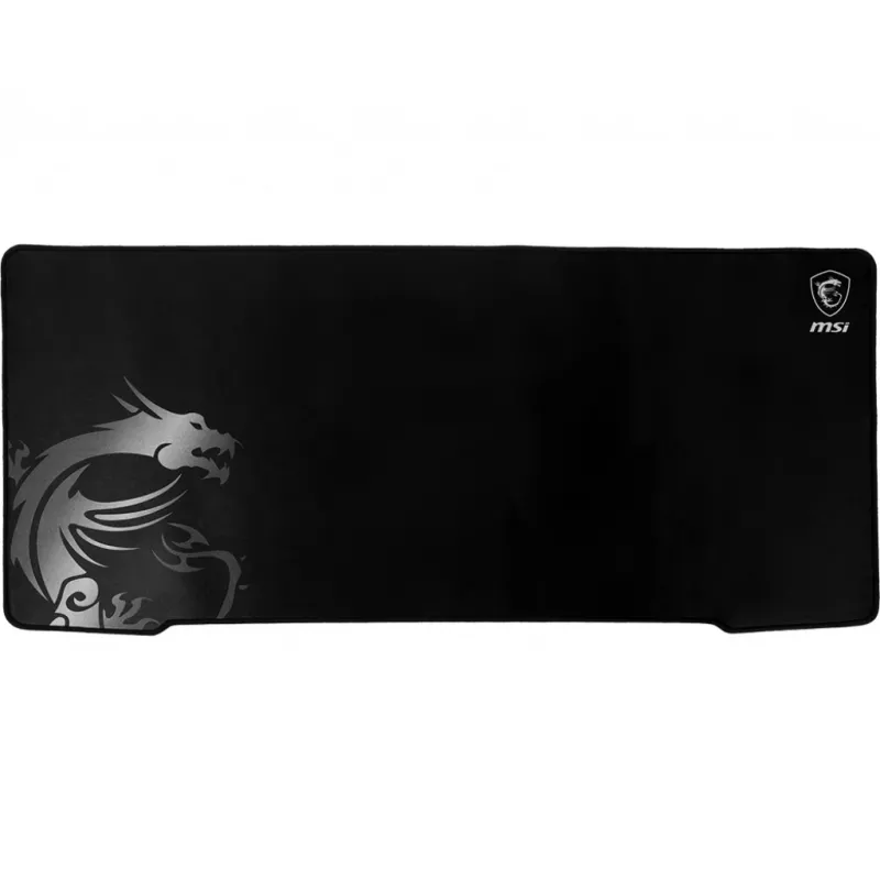 Tapete de rato gaming MSI AGILITY GD70 Pro '900 mm x 400 mm, superfície de seda Pro-Gamer, design icónico de dragão, base de borracha antiderrapante e amortecedora, bordas costuradas reforçadas'