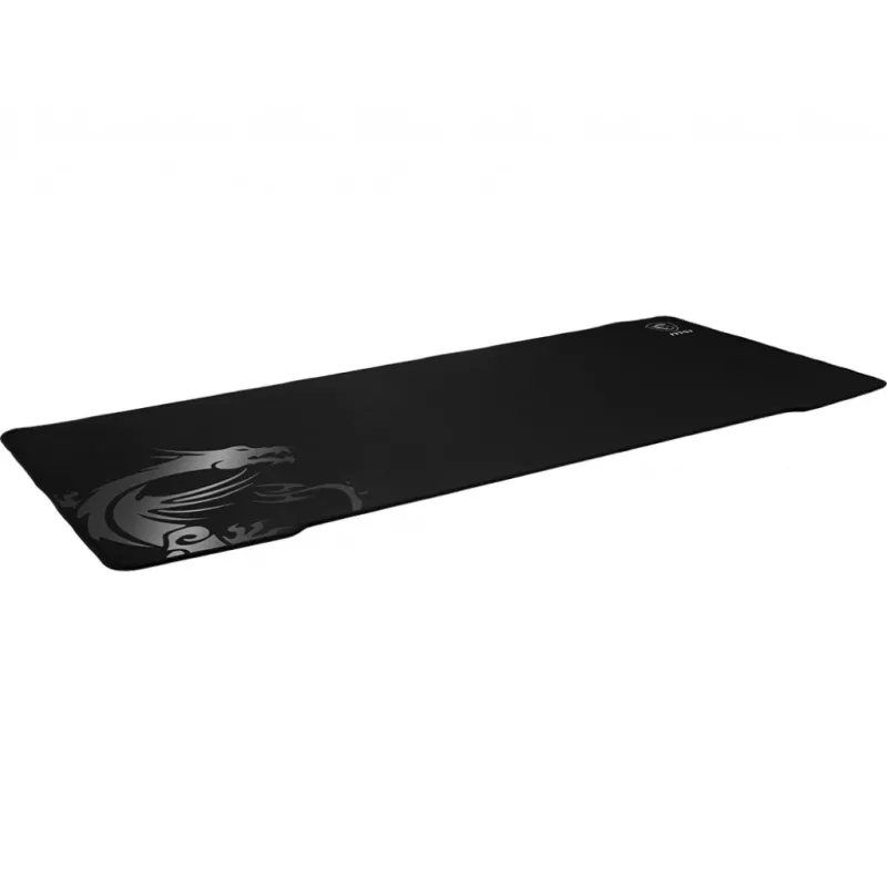 Tapete de rato gaming MSI AGILITY GD70 Pro '900 mm x 400 mm, superfície de seda Pro-Gamer, design icónico de dragão, base de borracha antiderrapante e amortecedora, bordas costuradas reforçadas'