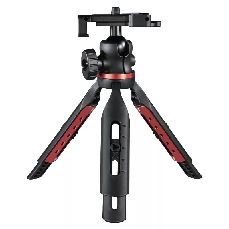 Tripé sólido Hama para smartphone/tablet 3 pernas preto, vermelho