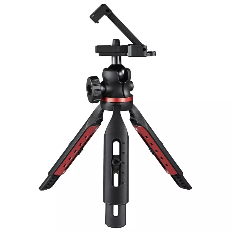 Tripé sólido Hama para smartphone/tablet 3 pernas preto, vermelho