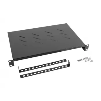 Prateleira fixa LANBERG - 19in 1u/483x300mm capacidade máxima até 25kg preto