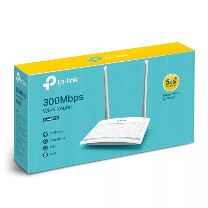 Router WLAN TP-Link TL-WR820N Fast Ethernet banda única (2,4 GHz) branco